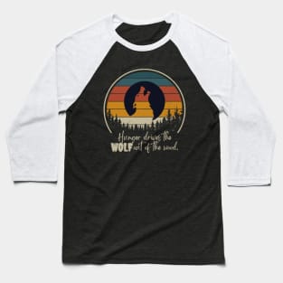 WOLF in the Woods Silhouette Baseball T-Shirt
